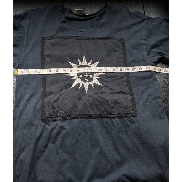 Johnny Was Vintage T-Shirt Midi Dress Oversized Embroidered Sun Witchy Small - Picture 3 of 12